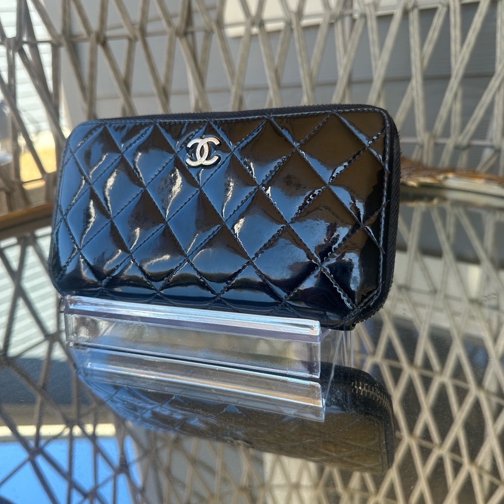 CHANEL Patent Leather Wallet
